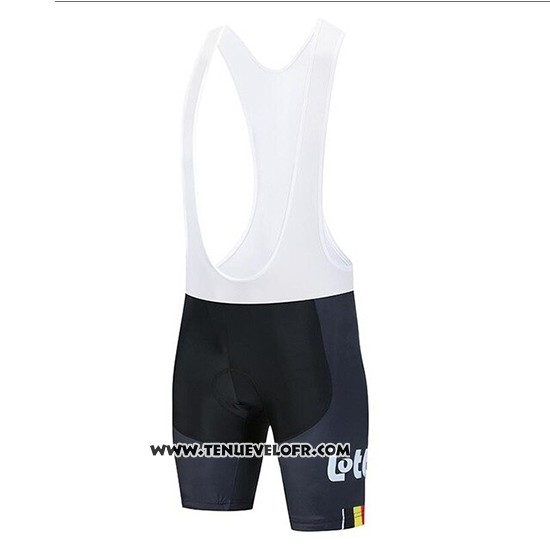 2020 Maillot Ciclismo Lotto Soudal Noir Rouge Blanc Manches Courtes et Cuissard